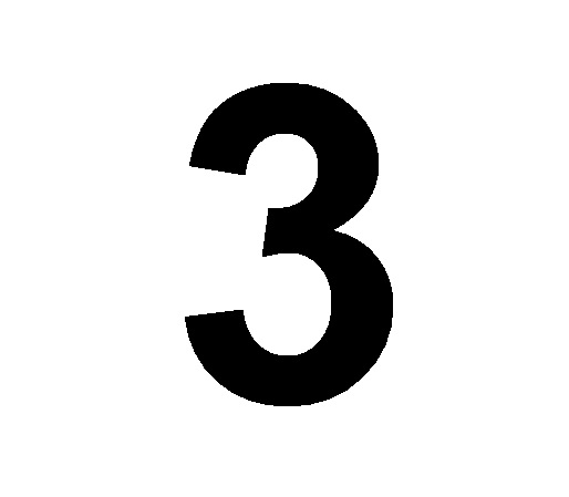 ISEKLEEPUV NUMBER KUMMIPAADILE, 20 cm, Nr.3