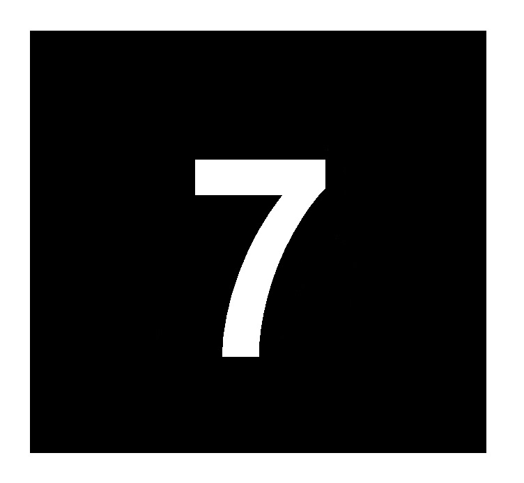 ISEKLEEPUV NUMBER, 20 cm, Nr.7, VALGE
