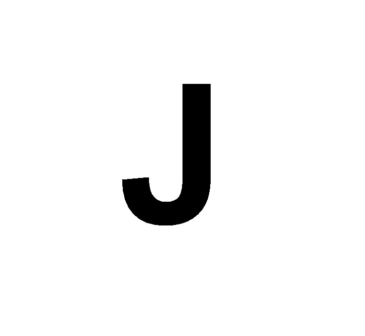 SELF-ADHESIVE LETTER, 8 cm, Letter J