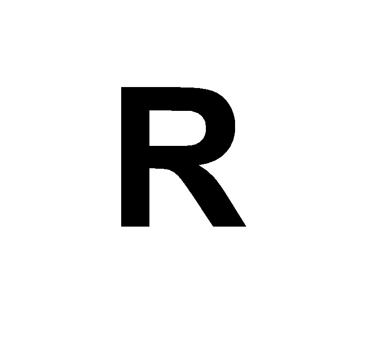 SELF-ADHESIVE LETTER, 8 cm, Letter R