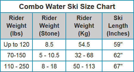 Water Ski Size Chart