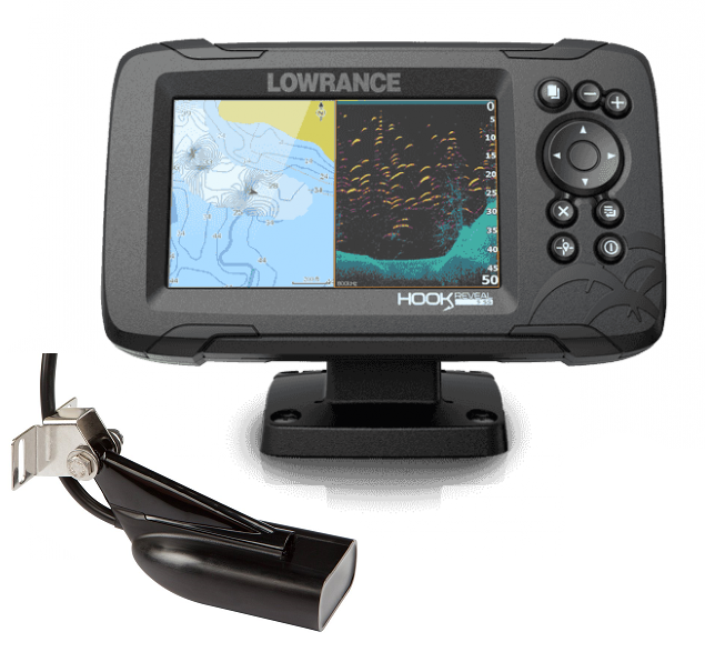 lowrance hook 5 splitshot