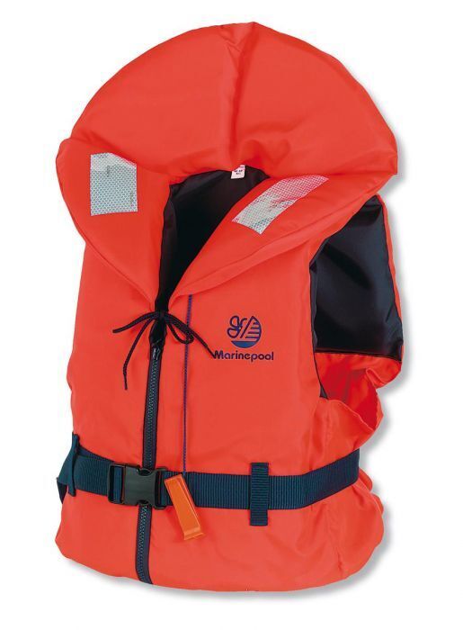 Fishing Marinepool Adults Orange Foam Life Jacket 60-70kgs Boating Yachting 