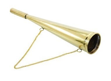 SIGNAL HORN, BRASS, 33 cm