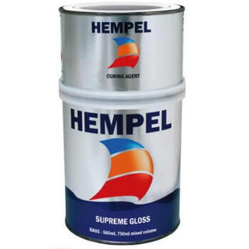 Foto - TOPCOAT- HEMPEL SUPREME GLOSS, WHITE, 0,75 l