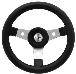 Foto - STEERING WHEEL, 310 mm, DELFINO, BLACK