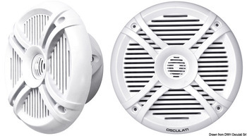 Foto - MARINE SPEAKERS, 2-WAY, 2 x 50 W, 186 MM