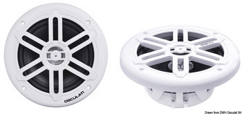Foto - MARINE SPEAKERS, 2-WAY, 2 x 180 W, WHITE, 232 MM