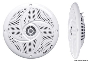 Foto - MARINE SPEAKERS,  2 x 20 W, WHITE, 133 MM