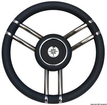Foto - STEERING WHEEL, BLACK, S/S FRAME, 350 mm