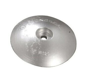 Foto - SINGLE ANODE IN ZINC,  ALLOY FOR RUDDER, Ø 125 mm