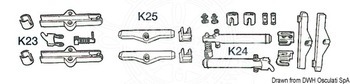 Foto - МОНТАЖНЫЙ КОМПЛЕКТ K23 ДЛЯ ПУЛЬТА УПРАВЛЕНИЯ B47 И B49