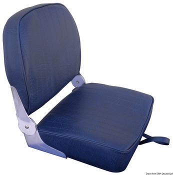 SEAT WITH FOLDABLE BACK, NAVY BLUE