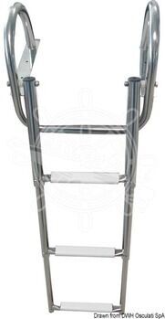 Foto - TELESCOPIC LADDER, 3-STEPS, 89 cm