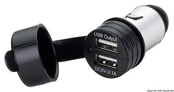 Foto - USB АДАПТОР, ДВОЙНОЙ + ШТЕКЕР