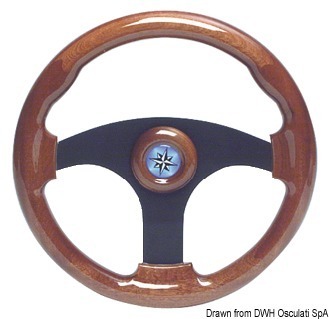 Foto - STEERING WHEEL, 310 mm, MAHAGONY