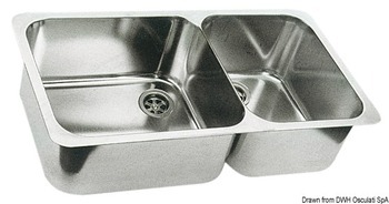 Foto - DOUBLE SINK- OSCULATI, 600 x 320 mm