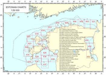 Foto - NAVIGATIONAL CHARTS OF ESTONIA no.606 - BAY OF HARA TO ISLET VAINDLOO