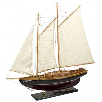 Foto - SHIP MODEL- GAFF RIGGED SCHOONER, 90 cm
