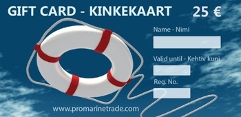 Foto - PRO MARINE TRADE KINKEKAART- 25 EUR