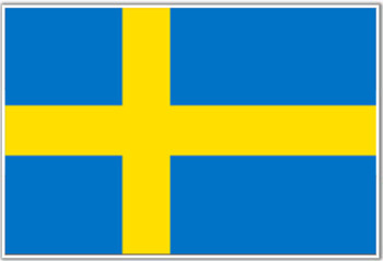FLAG OF SWEDEN, 30 x 45 cm