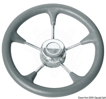 Foto - STEERING WHEEL, 350 mm, S/S, GREY