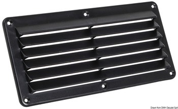 Foto - AIR INTAKE, 125 x 260 mm, BLACK