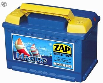 Foto - BATTERY- ZAP MARINE, 100 Ah