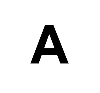 SELF-ADHESIVE LETTER, 8 cm, Letter A