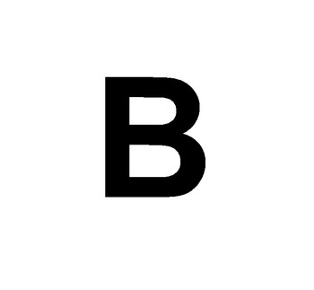 Foto - SELF-ADHESIVE LETTER, 20 cm, Letter B