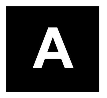 Foto - SELF-ADHESIVE LETTER, 20 cm, Letter A, WHITE