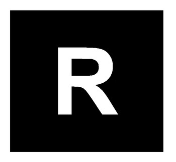 Foto - SELF-ADHESIVE LETTER, 20 cm, Letter R, WHITE