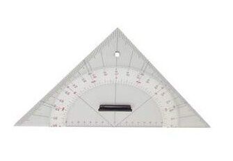 Foto - PROTRACTOR, TRIANGLE, HYPOTENUSE 325 mm