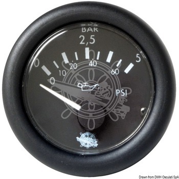 Foto - OIL PRESSURE GAUGE, GUARDIAN, BLACK, 0-5 BAR