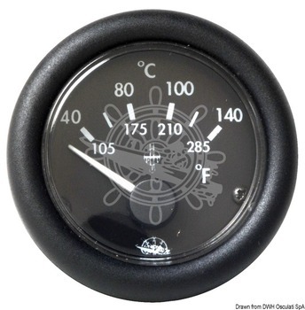 Foto - TEMPERATURE GAUGE, GUARDIAN, BLACK