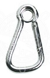 SNAP HOOK, STANDARD WITH EYE, 8 mm