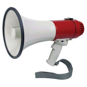 Foto - MEGAPHONE WITH SIREN, 20 W, 400 m