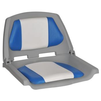 Foto - FISHERMANS SEAT FOLDING PADDED, BLUE/WHITE