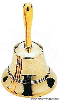 Foto - HANDBELL POLISHED BRASS, 12,5 cm