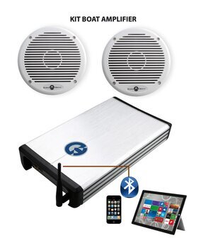 Foto - BLUETOOTH AMPLIFIER + 2 x 200 W MARINE SPEAKERS