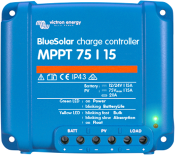 Foto - VICTRON ENERGY BLUESOLAR MPPT LAADIMISKONTROLLER 12/24 V, 15 A