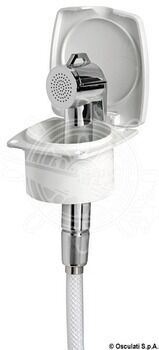 Foto - SHOWER BOX WITH SHOWER, CHROMED BOX, PVC, 4 m