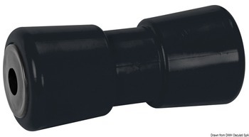 Foto - CENTRAL KEEL ROLLER, 81 x 185 x 21 mm, PVC, BLACK