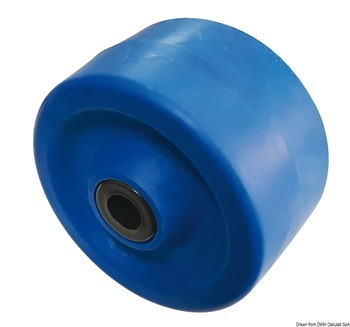 Foto - SIDE ROLLER, 135 x 75 x 22 mm, PVC, BLUE