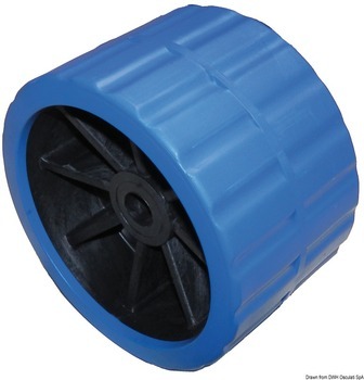 SIDE ROLLER, 120 x 75 x 18,5 mm, PVC, BLUE