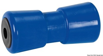 Foto - CENTRAL KEEL ROLLER, 81 x 185 x 21 mm, PVC, BLUE