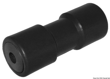 Foto - CENTRAL KEEL ROLLER, 75 x 200 x 21 mm, PVC, BLACK