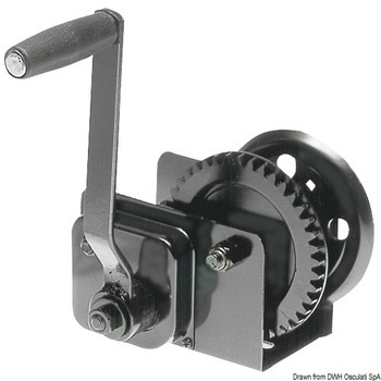 BOAT HAULAGE WINCH WITH CLUTCH, 630 kg