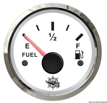 Foto - FUEL LEVEL GAUGE, 240-33 Ω, WHITE/GLOSSY