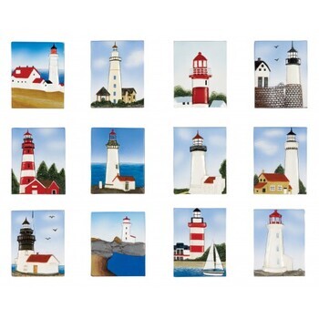 Foto - FRIDGE MAGNET- LIGHTHOUSE SCENES